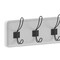 Flash Furniture Daly Wall Mounted 34 Inch Solid White Pine Wood Storage Rack w/7 Hooks HGWA-SCR-7-SLDWHT-GG - alternate 4